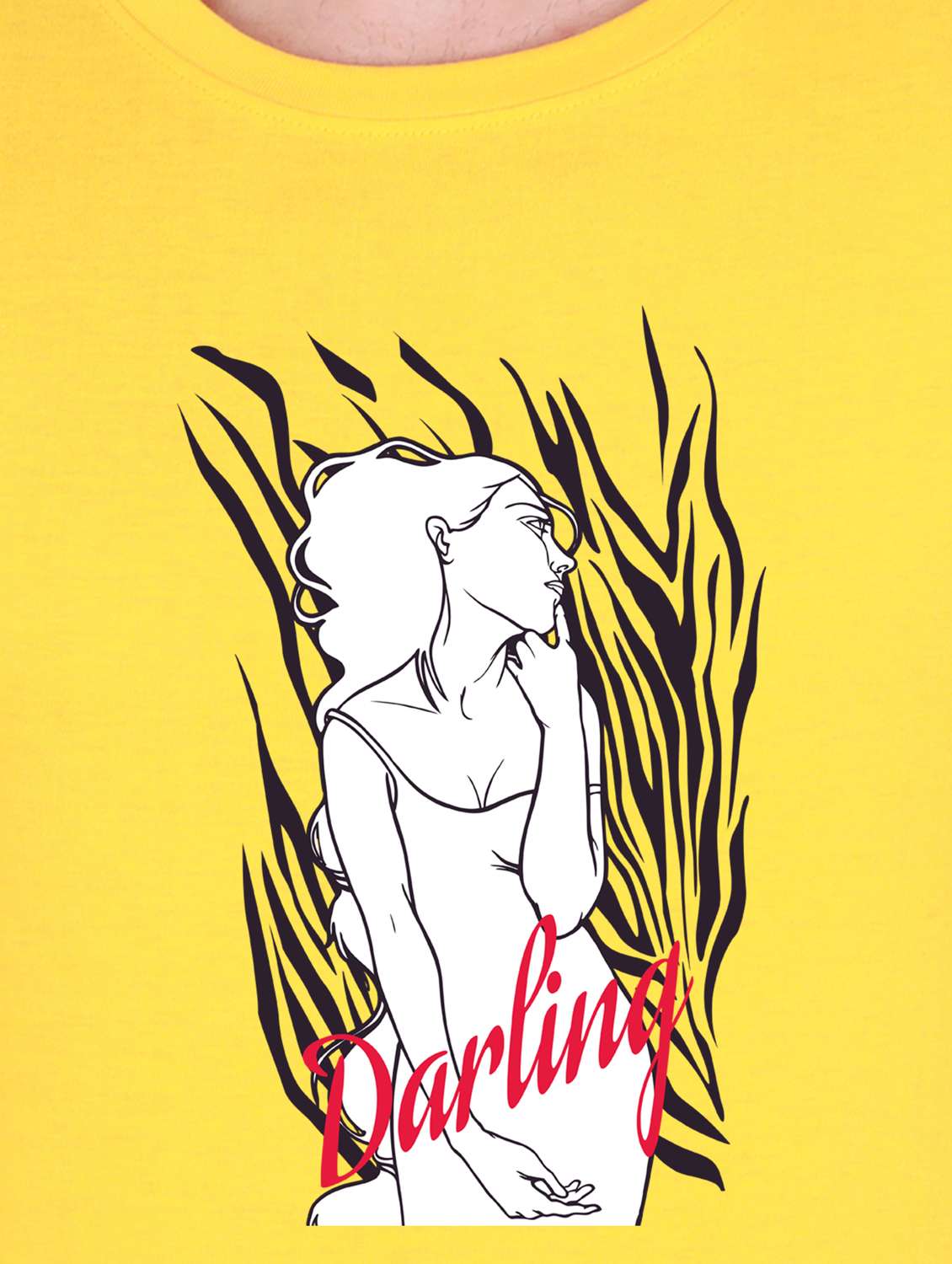 yellow printed t-shirt - 17996020 -  Standard Image - 2