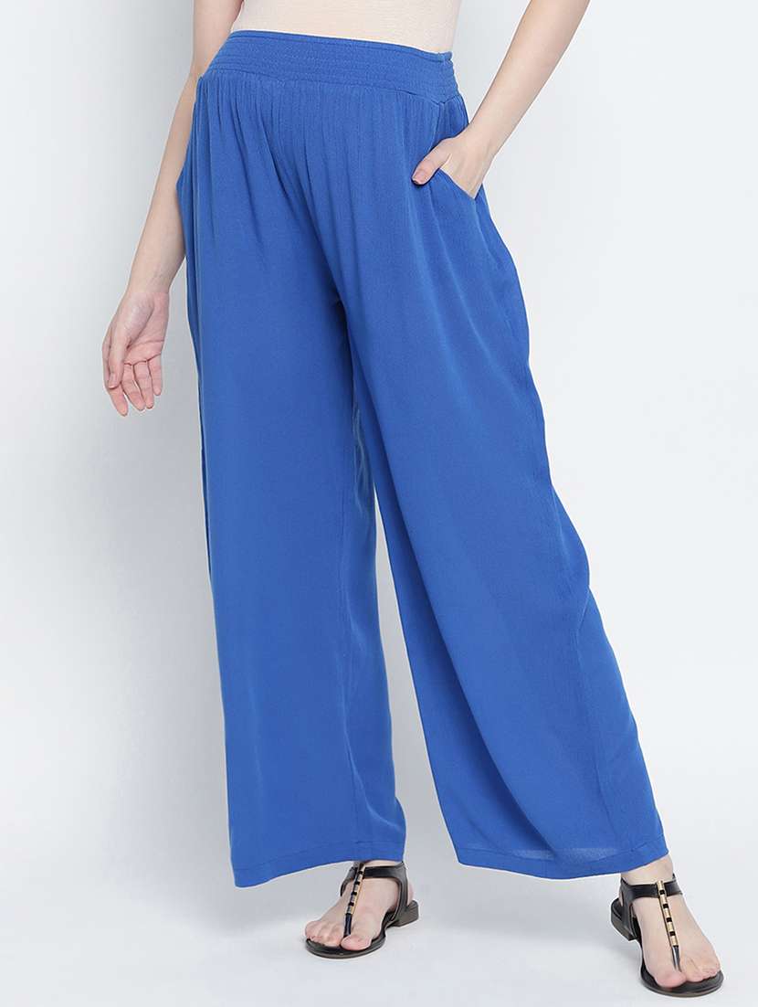 mid rise solid flat front trouser 