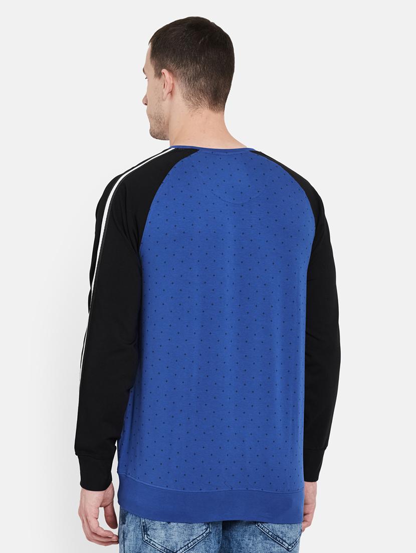 blue printed raglan sweatshirt - 17997241 - Standard Image - 2