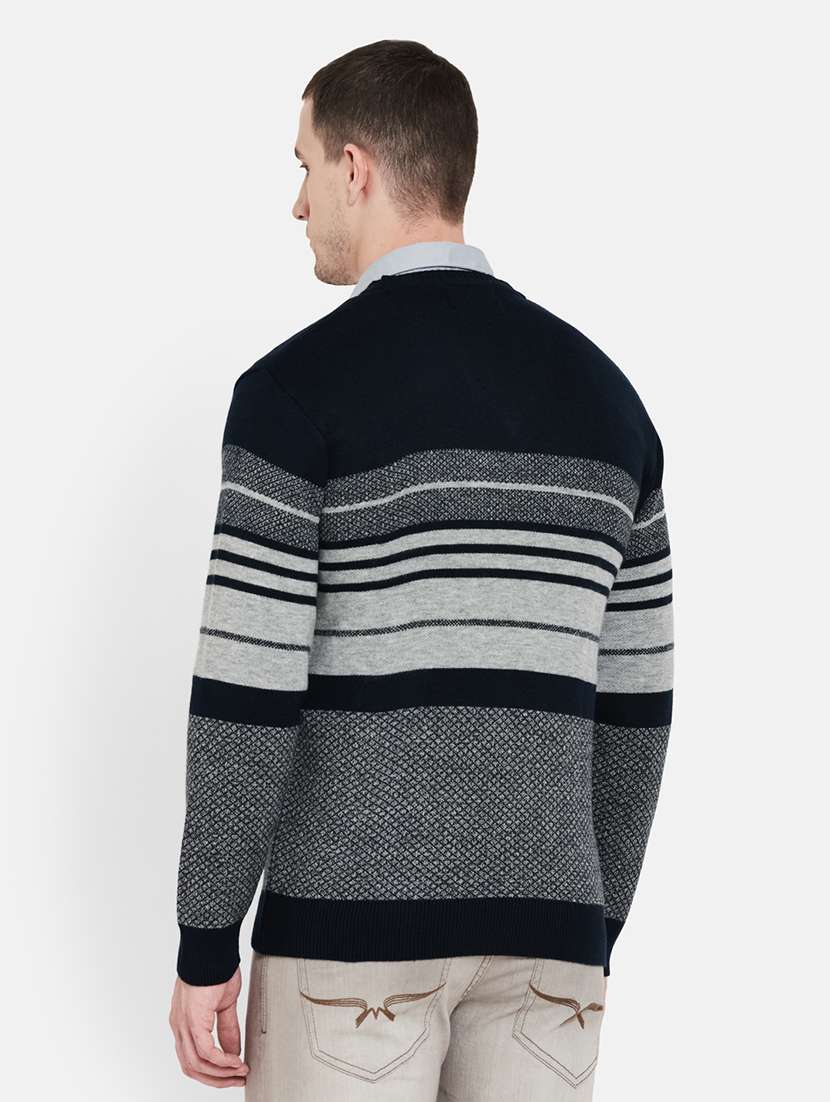 navy blue striped pullover - 17997305 - Standard Image - 2