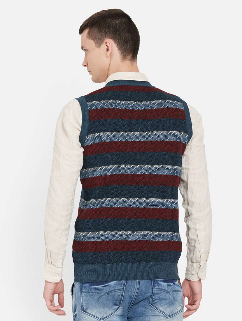navy blue striped pullover - 17997333 - Standard Image - 2