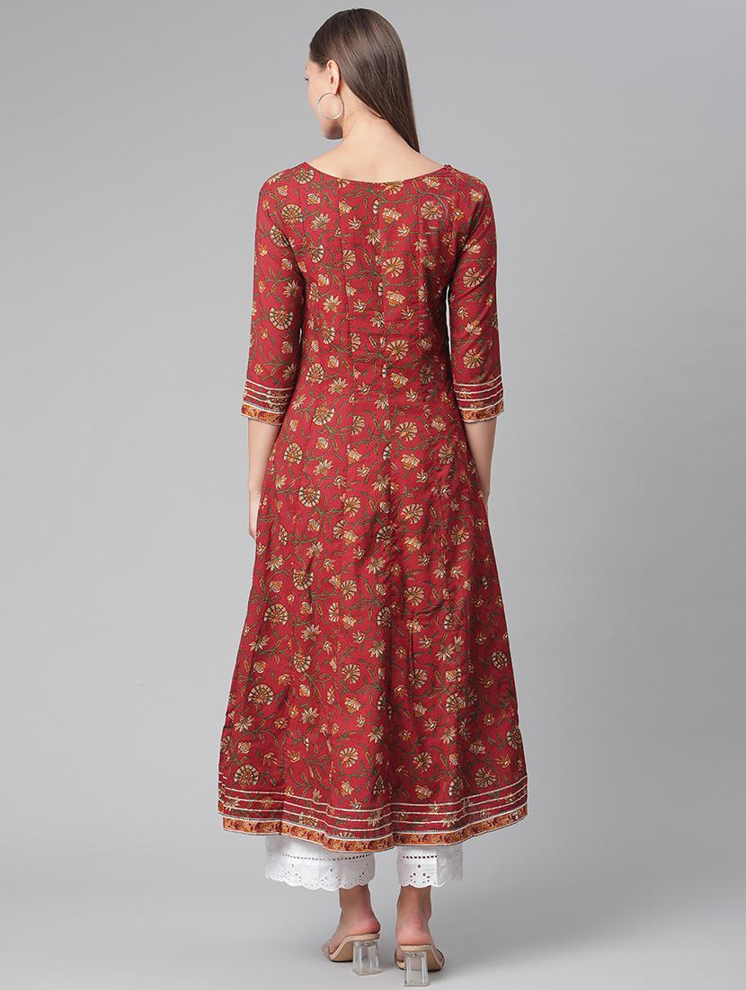 floral anarkali kurta - 17997493 - Standard Image - 2
