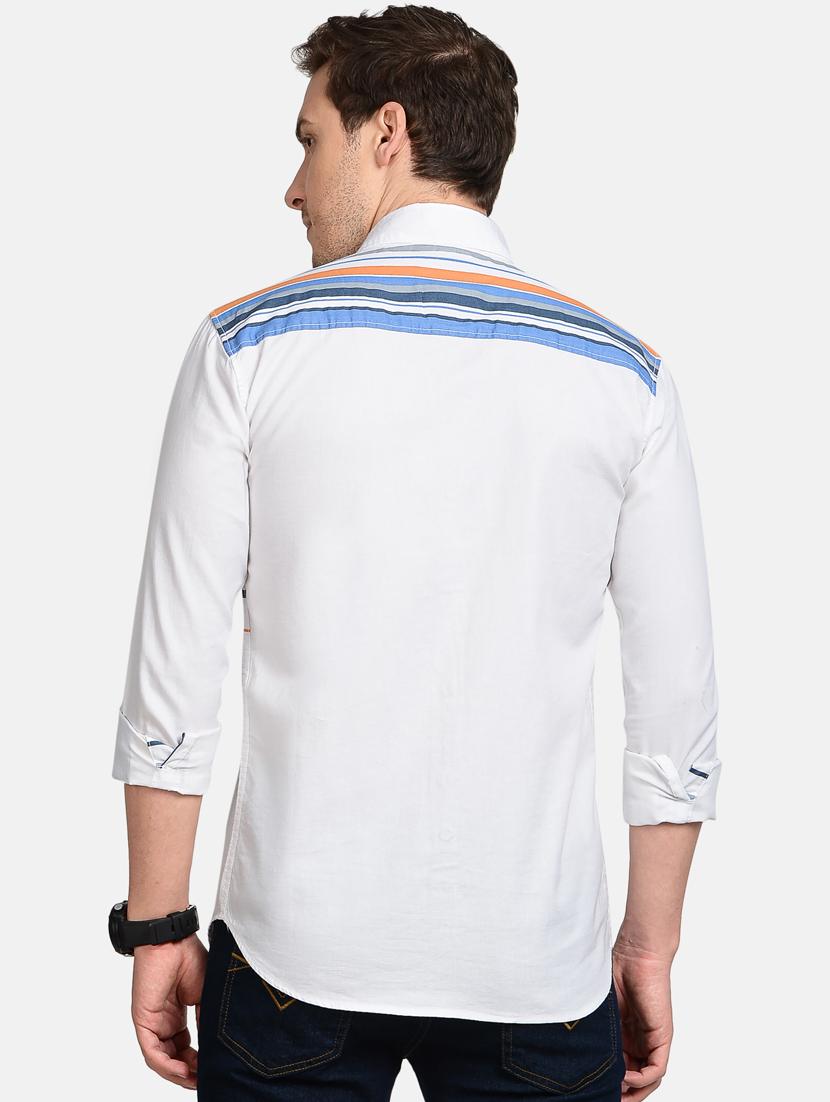 blue striped casual shirt - 17997829 - Standard Image - 2