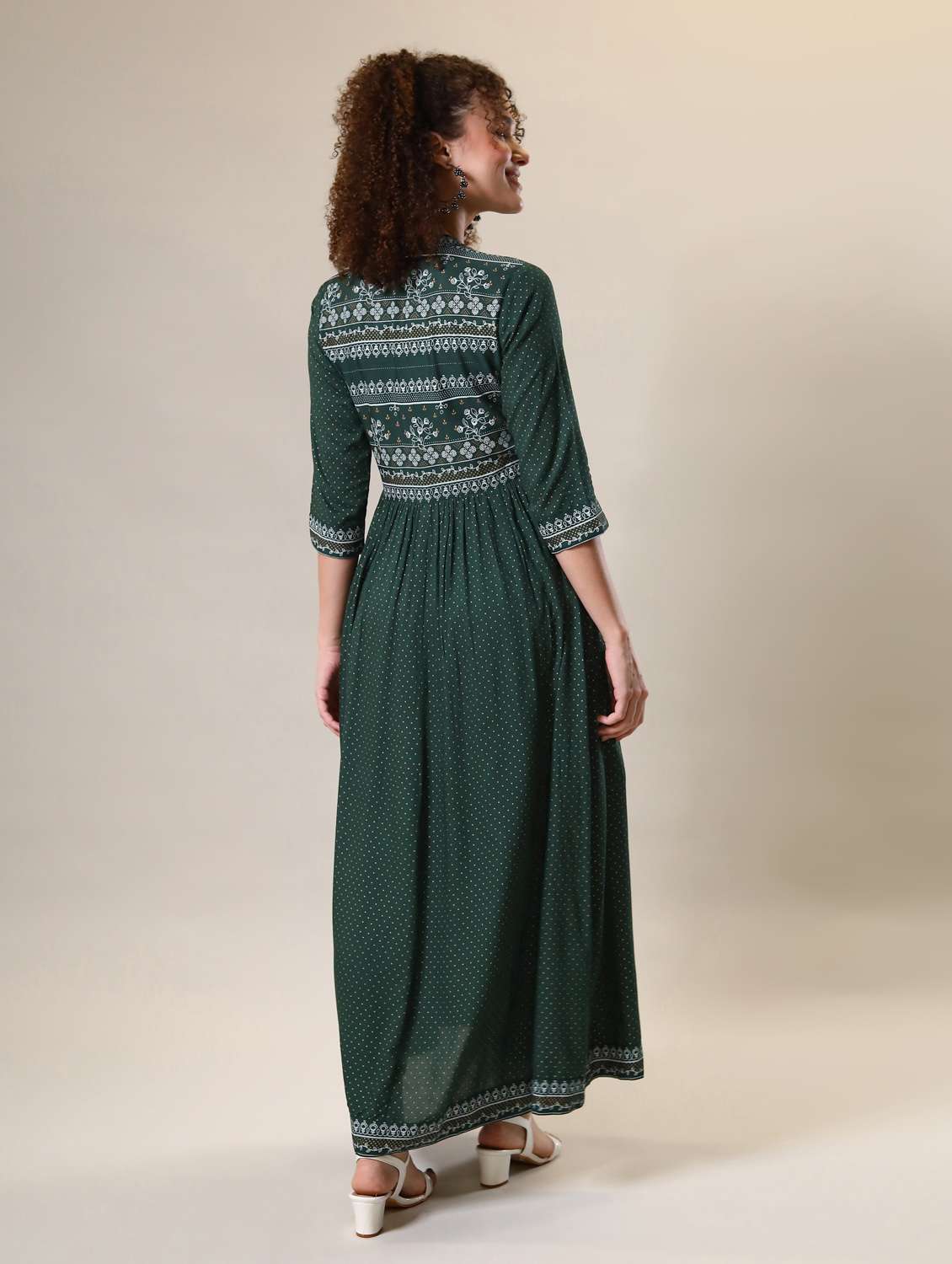 Women Printed Fusion Set