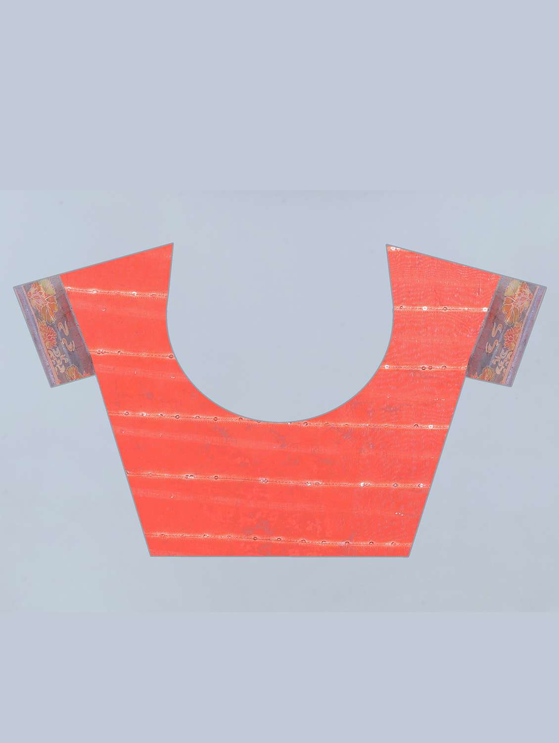 Floral Print Woven Saree With Blouse