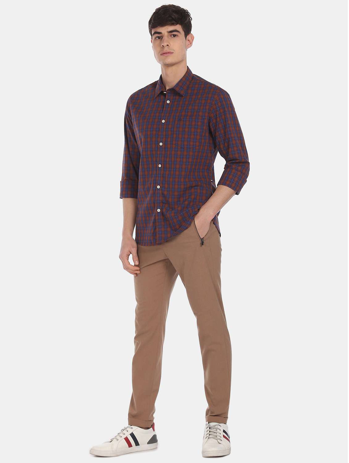 multi colored checkered casual shirt - 17999803 -  Standard Image - 2