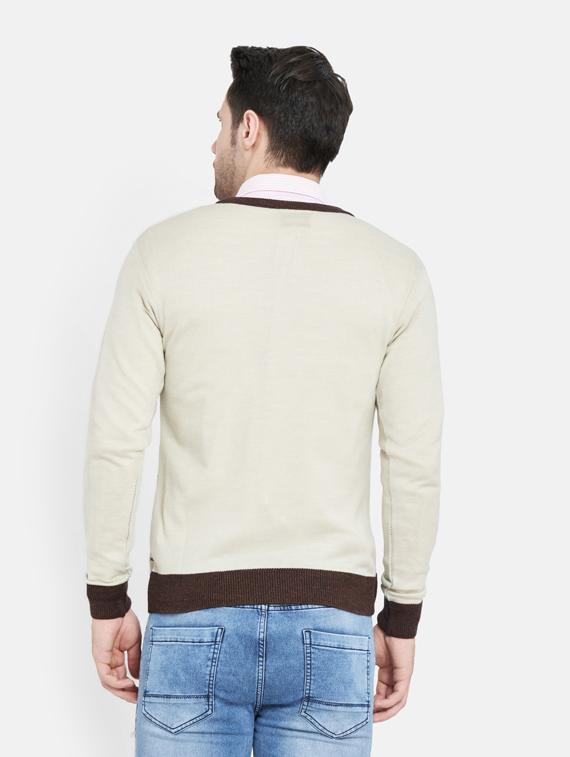 off white printed pullover - 18000585 - Standard Image - 2