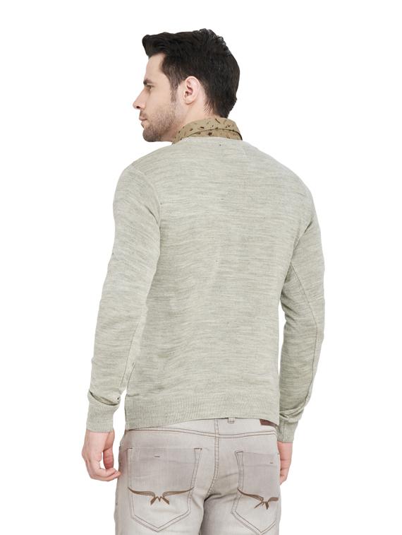 grey printed pullover - 18000589 - Standard Image - 2