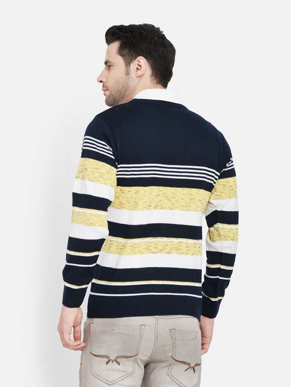 navy blue striped pullover - 18000600 -  Standard Image - 2
