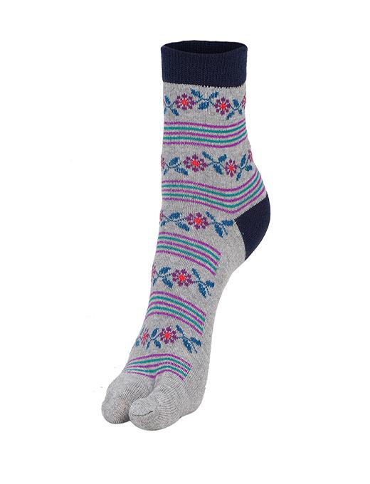 ankii cotton self design women premium ankle socks with thumb, pack of 3 - 18000668 - Standard Image - 2