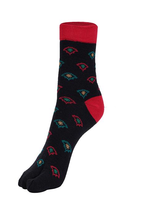 ankii cotton self design premium women socks with thumb, pack of 3 - 18000689 - Standard Image - 2