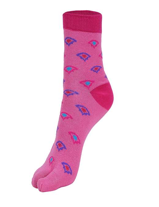 ankii cotton self design premium women socks with thumb, pack of 3 - 18000692 -  Standard Image - 2