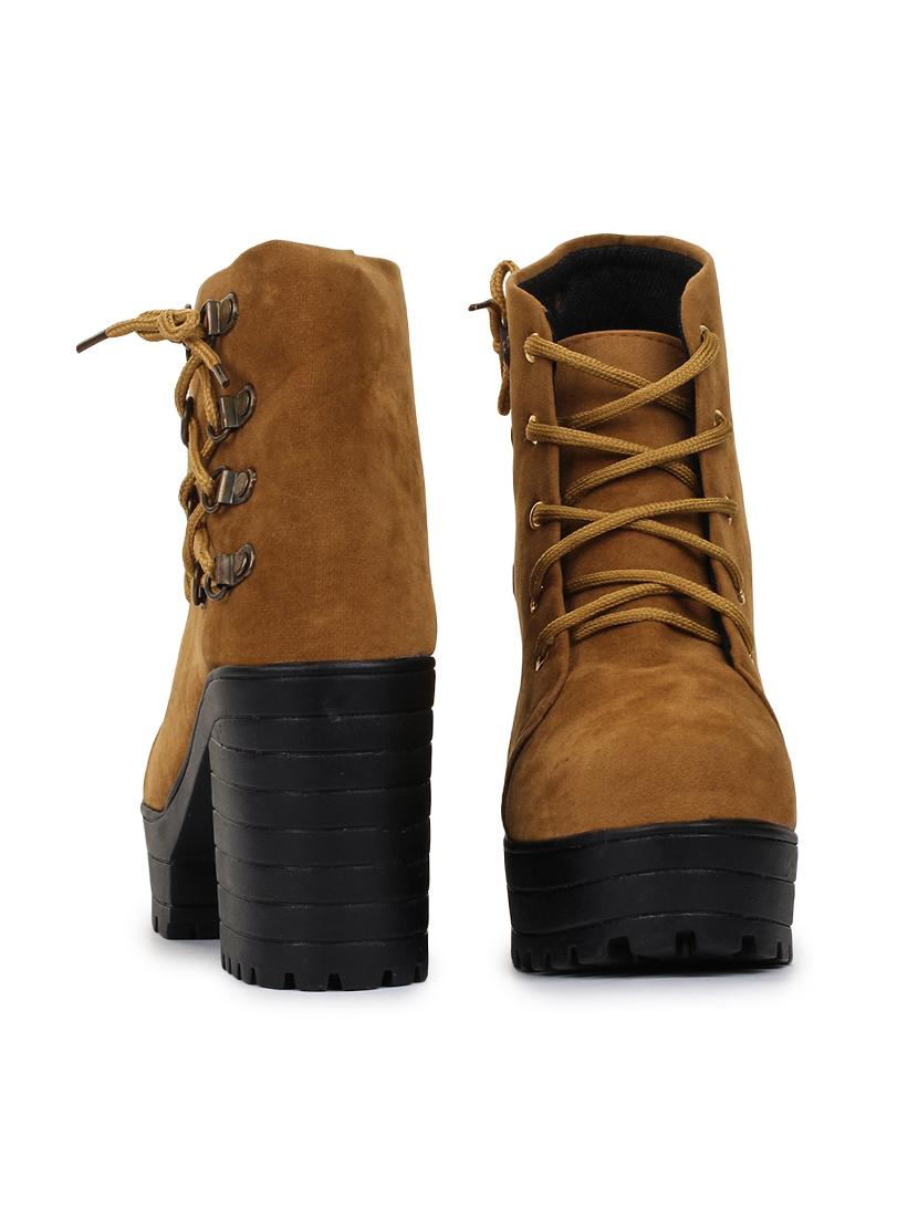 tan lace up ankle boot - 18002780 - Standard Image - 2