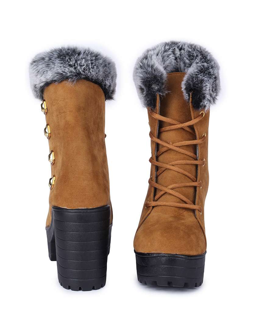 beige lace up ankle  boot - 18002784 -  Standard Image - 2