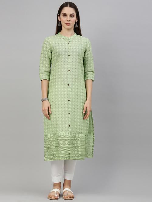 women's straight kurta - 18002825 - Standard Image - 0