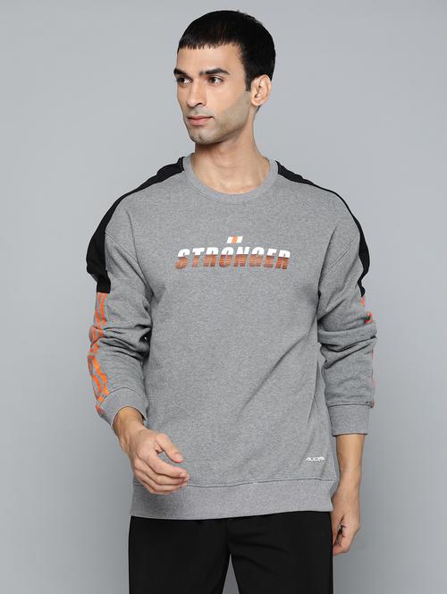 grey printed sweatshirt - 18003704 -  Standard Image - 0