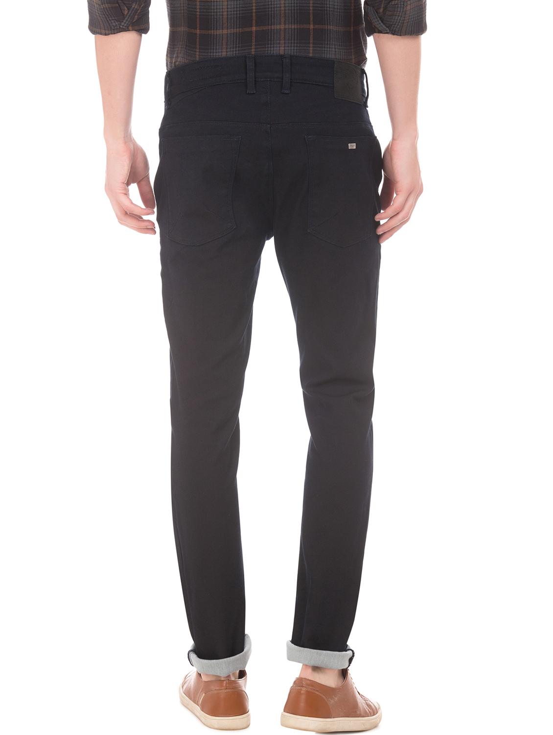 navy blue plain denim jeans - 18004301 - Standard Image - 2