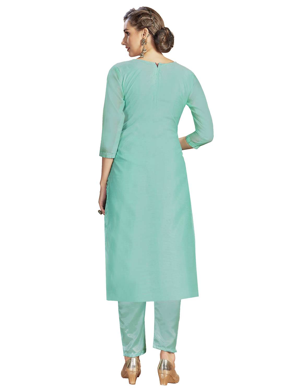 embroidered unstitched suit set  - 18005273 -  Standard Image - 2