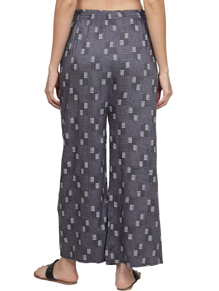 mid rise printed palazzo - 18005281 - Standard Image - 2
