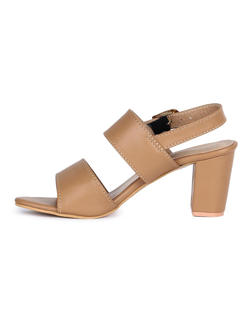 beige synthetic closed back sandals - 18005353 - Standard Image - 2