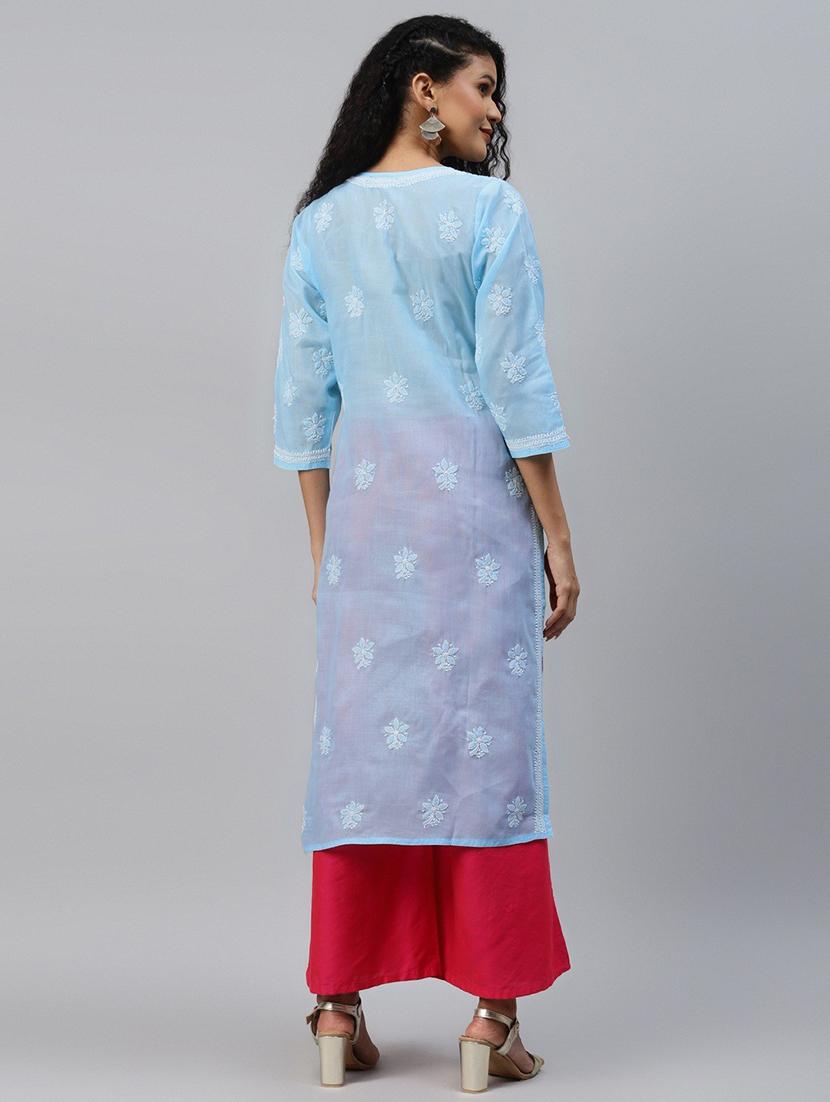 women's straight kurta - 18005560 - Standard Image - 2