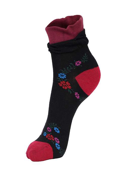 ankii cotton self design women premium ankle socks, pack of 3 - 18006813 -  Standard Image - 2