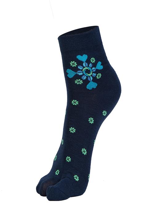 ankii cotton self design premium women socks with thumb, pack of 3 - 18006874 - Standard Image - 2