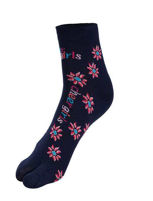 ankii cotton self design premium women socks with thumb, pack of 3 - 18006893 -  Standard Image - 2