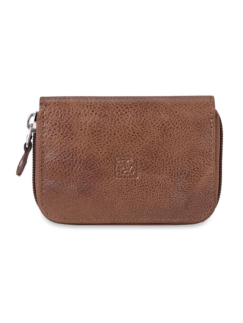 brown leather card holder - 18007227 - Zoom Image - 0