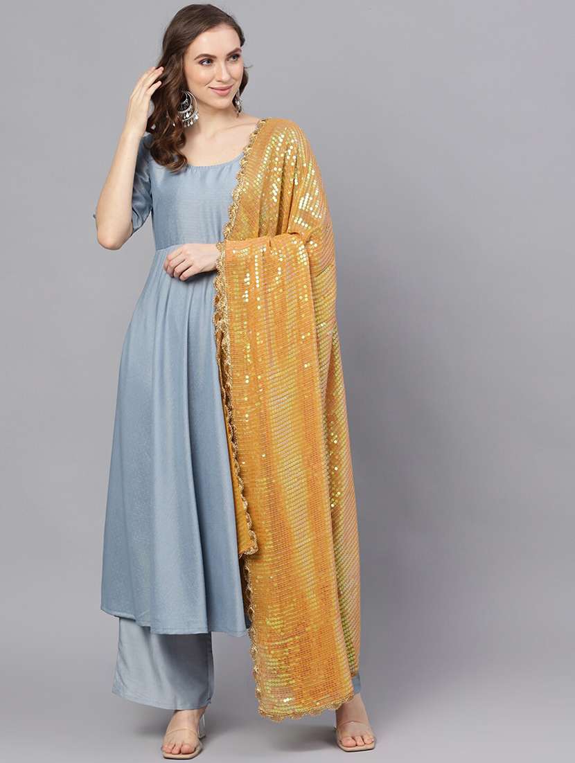 solid kurta suit set