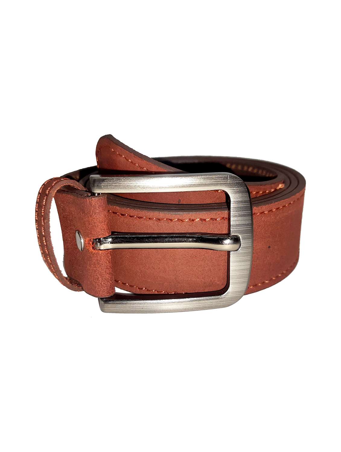 brown leather belt