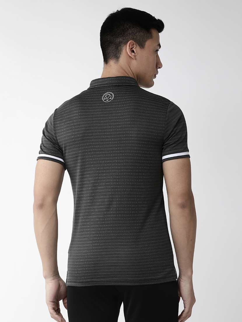 black striped polo t-shirt - 18009821 -  Standard Image - 2