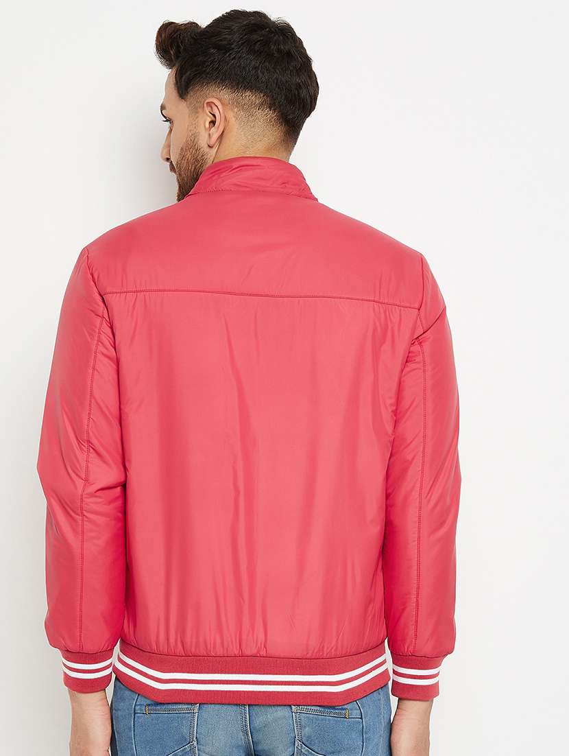 red solid bomber jacket - 18009904 - Standard Image - 2