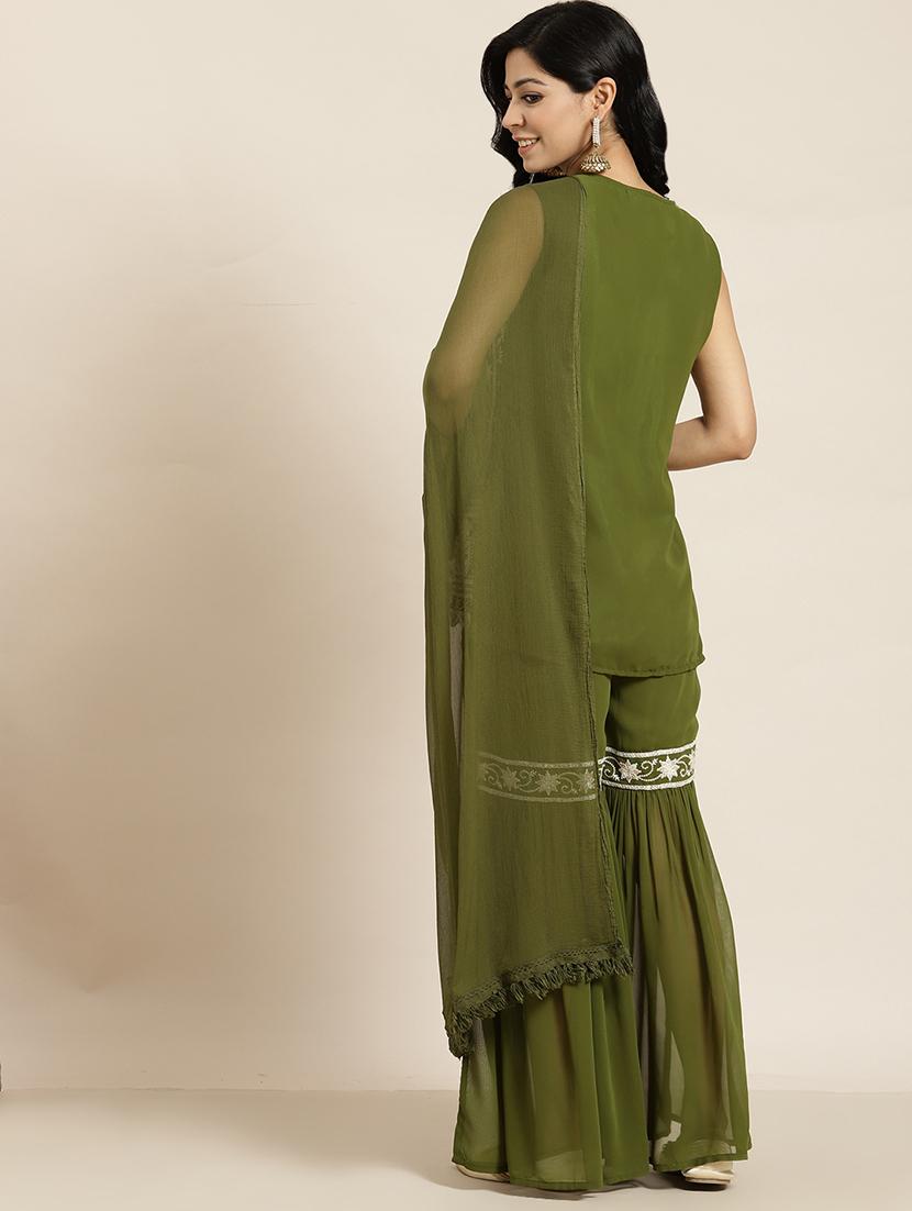 embroidered suit set - 18011472 - Standard Image - 2