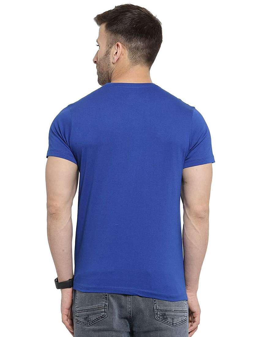 blue solid t-shirt - 18011938 -  Standard Image - 2
