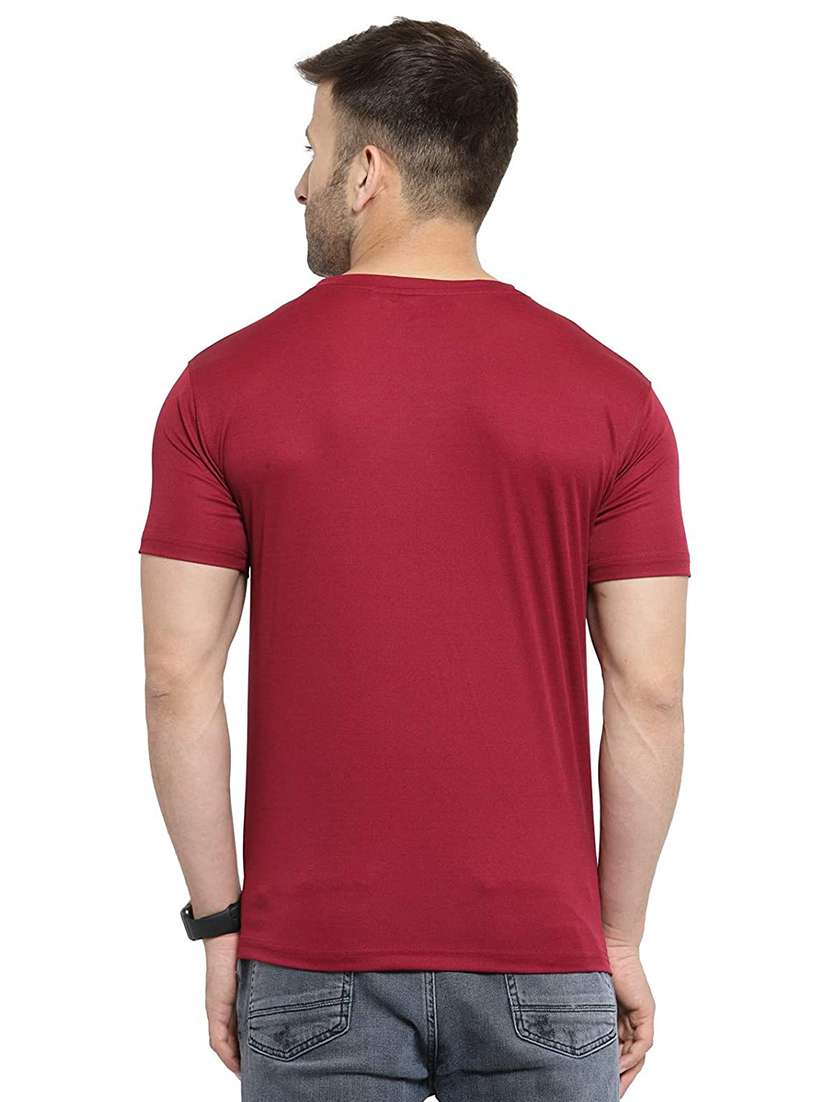 maroon solid t-shirt - 18011940 -  Standard Image - 2