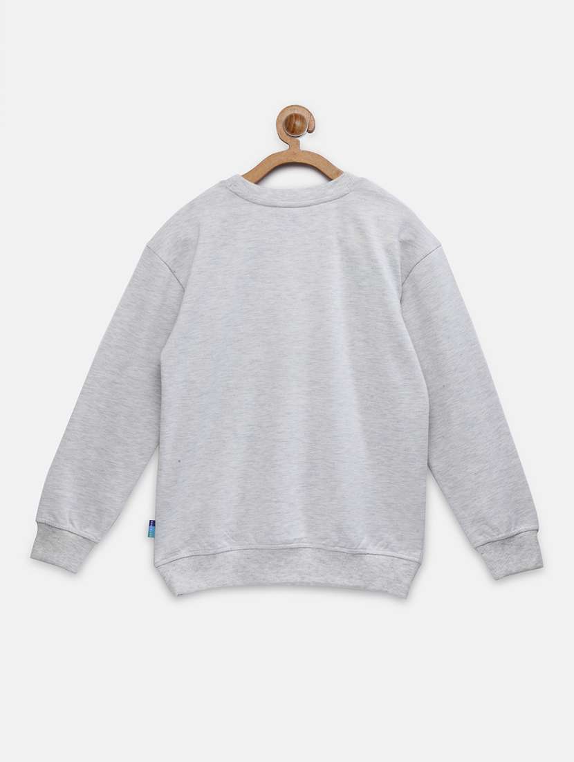 grey applique sweatshirt - 18012536 - Standard Image - 2