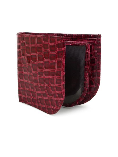 red material  top grade pu, polyester inner lining wallet - 18012767 -  Standard Image - 0
