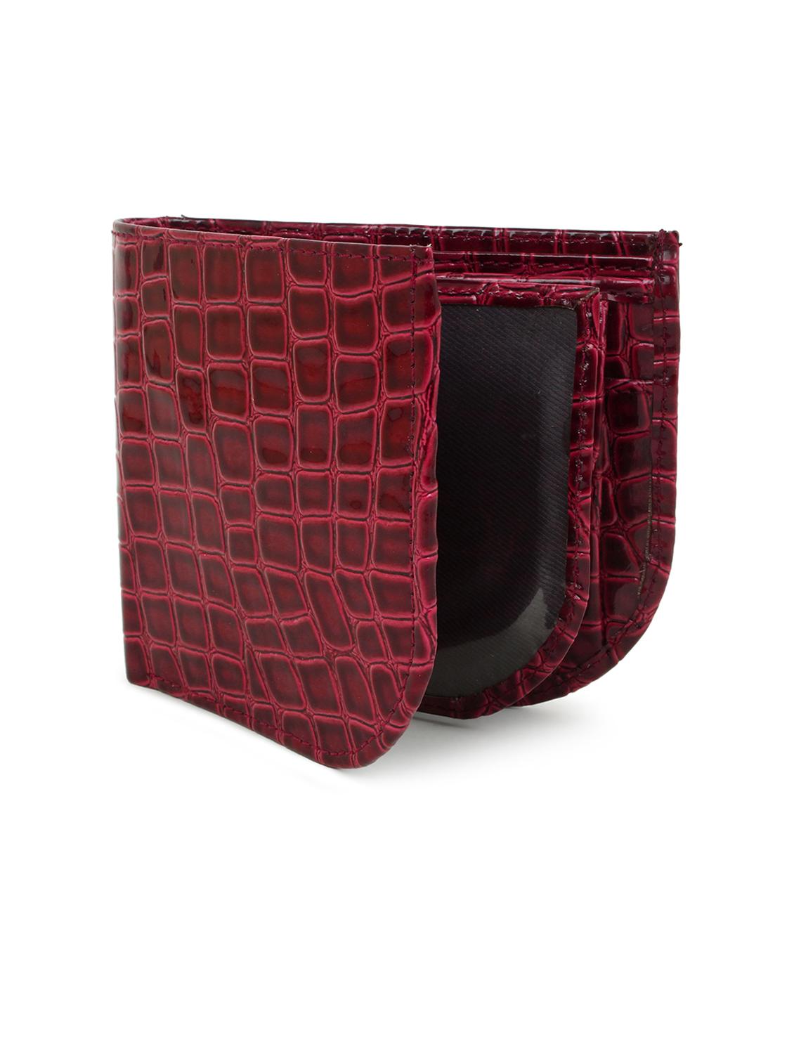 red material  top grade pu, polyester inner lining wallet - 18012767 -  Zoom Image - 0