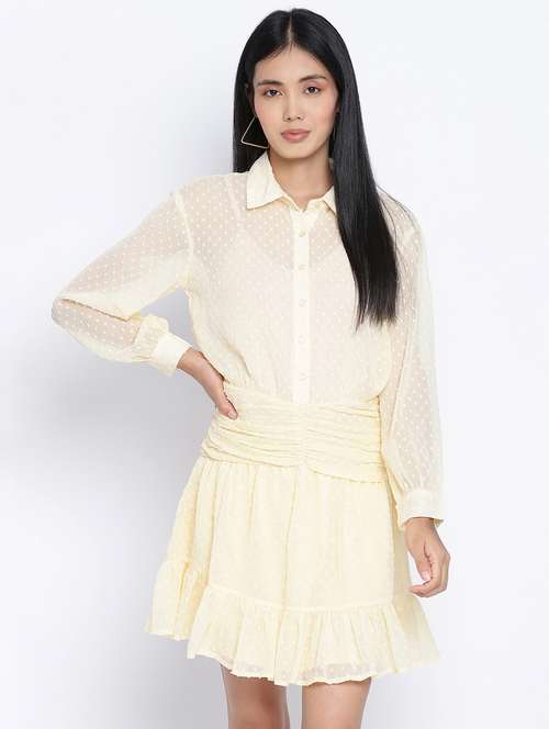 women's tiered dress swiss dots dress - 18013284 -  Standard Image - 0