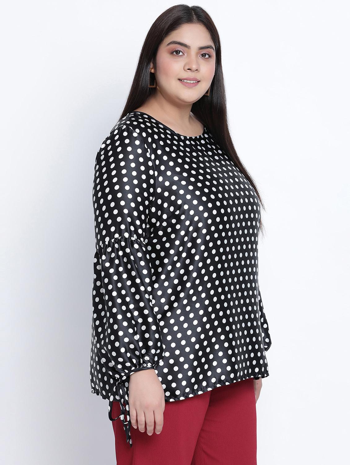 women's straight round neck top - 18013329 - Standard Image - 2