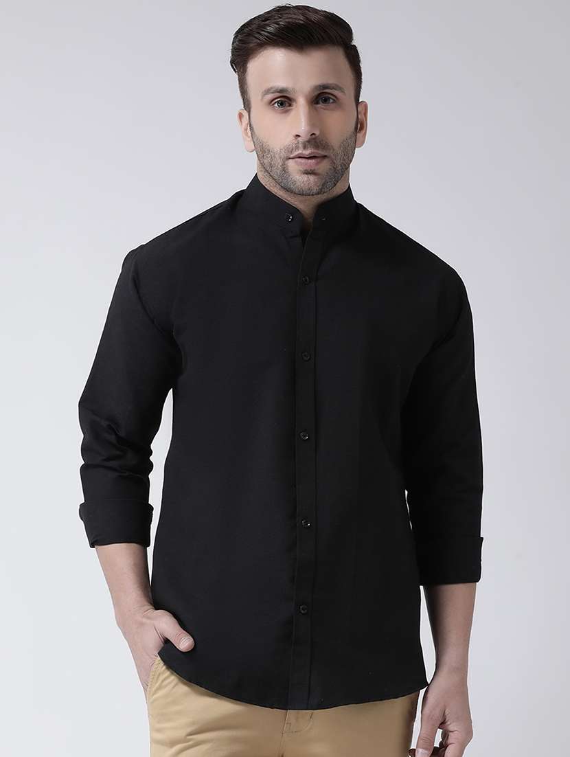 mens solid casual shirt
