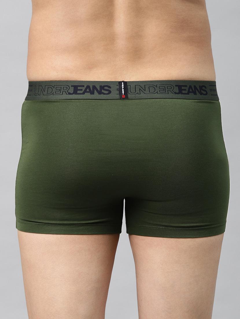 olive green solid trunks - 18014053 - Standard Image - 2