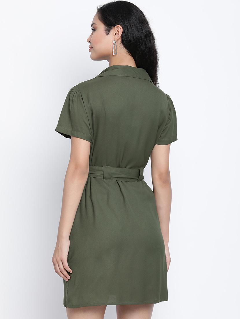 women's coat dress solid dress - 18014401 - Standard Image - 2