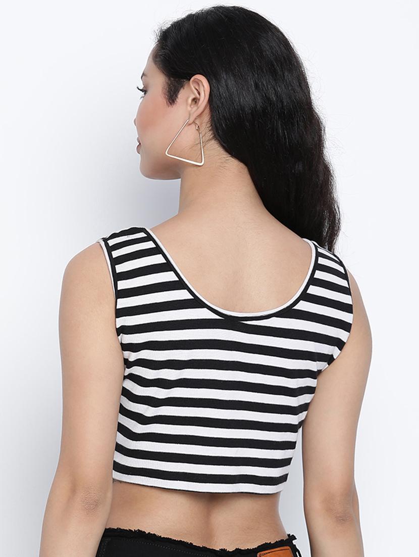 women's crop scoop neck top - 18014741 - Standard Image - 2