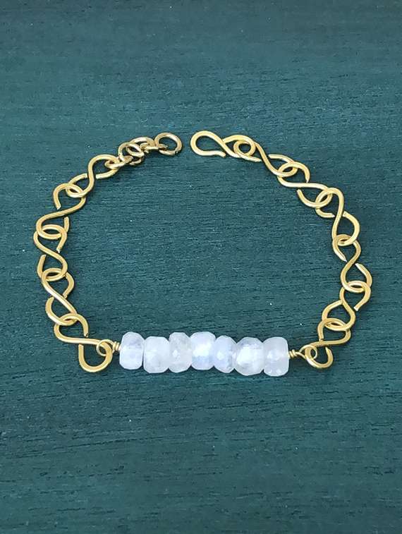 moonstone adjustable bracelet