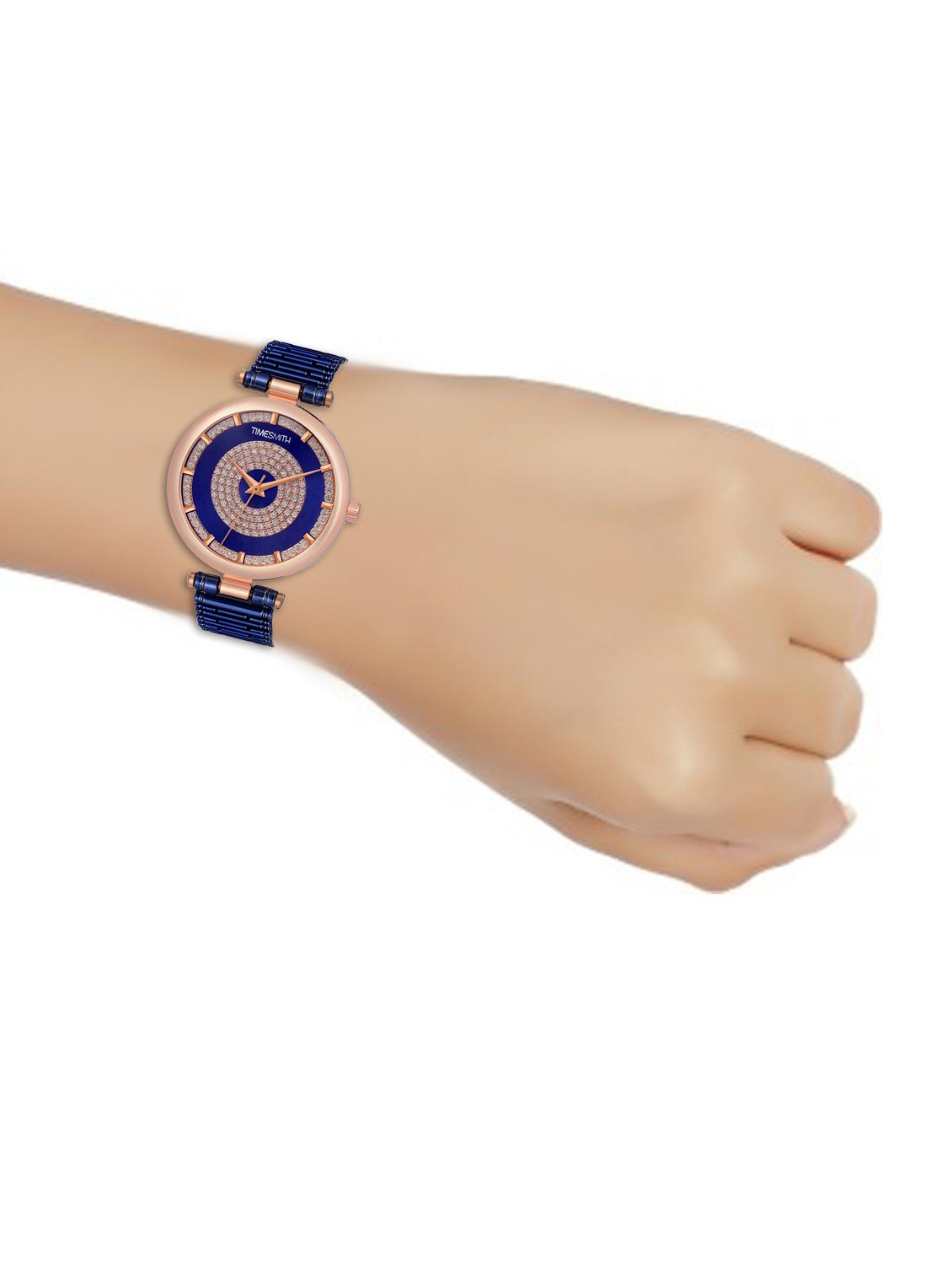 gold dial stainless steel women's watch - 18015361 - Standard Image - 2