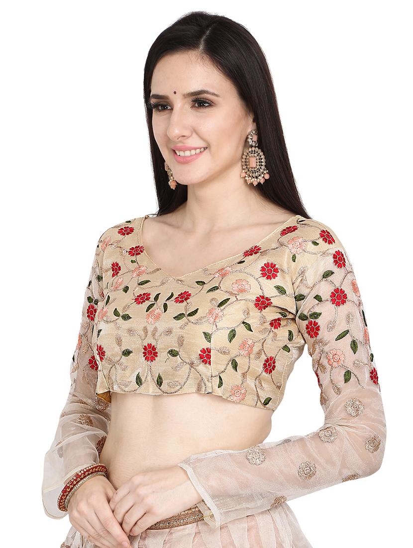 embroidered flared lehenga - 18015383 - Standard Image - 2
