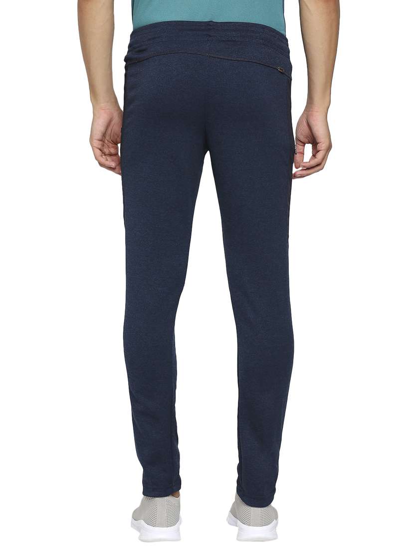 navy blue solid full length track pant - 18016206 -  Standard Image - 2