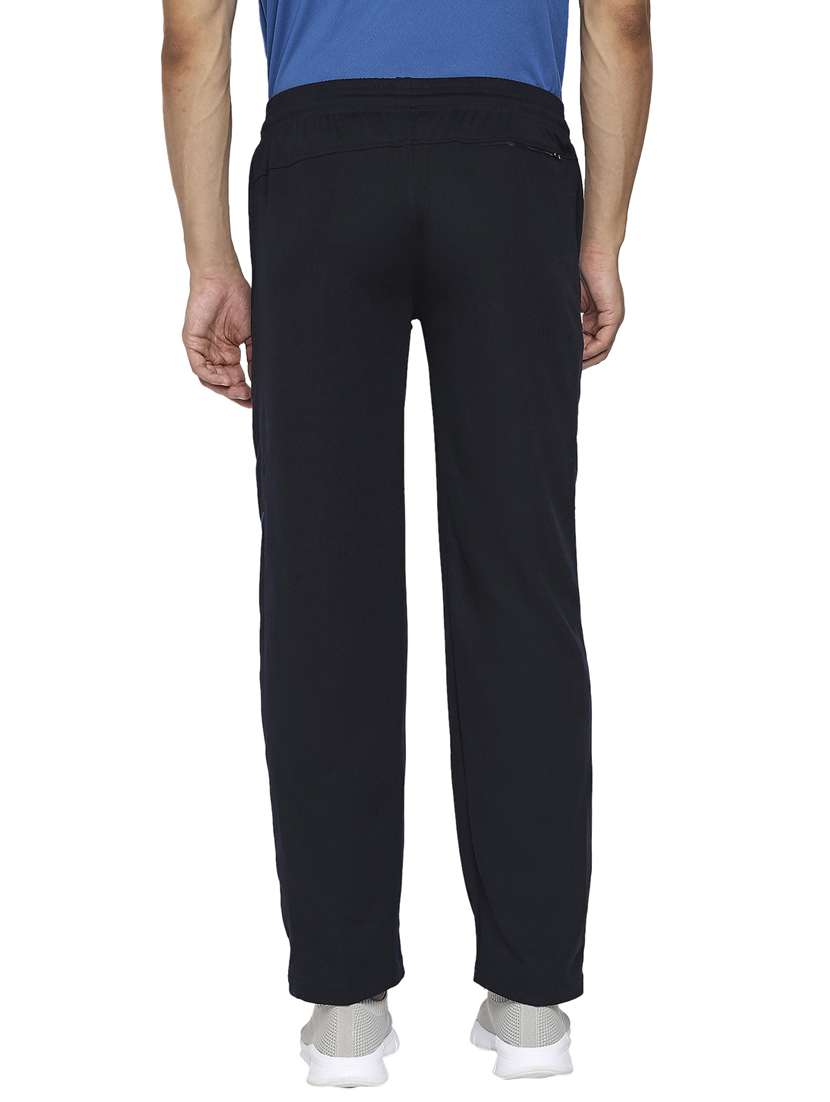 navy blue solid full length track pant - 18016209 -  Standard Image - 2